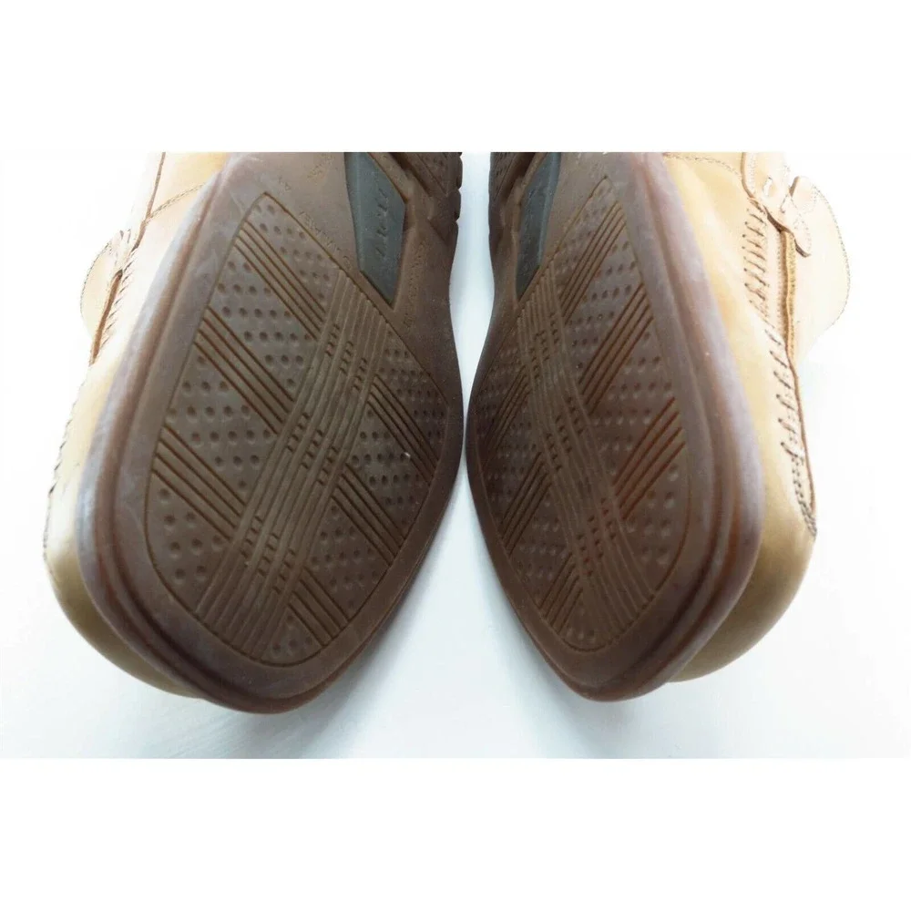 ecoflex by Lacal Shoes Sz 41‎ M Square Toe Brown Loafer Leather Men